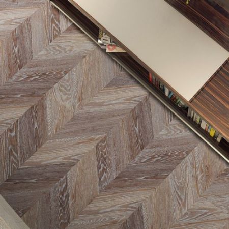 Пробковые полы Corkstyle Chevron Brown 1235×305×10