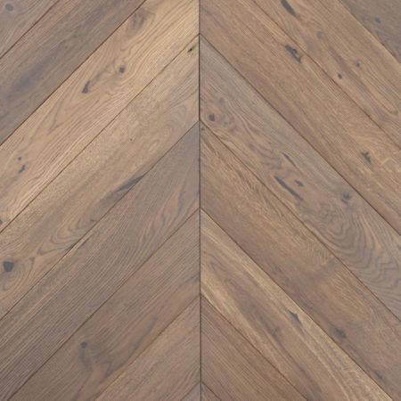 Инженерная доска Tarwood Французская Ёлочка Дуб Серый Винтаж 45°