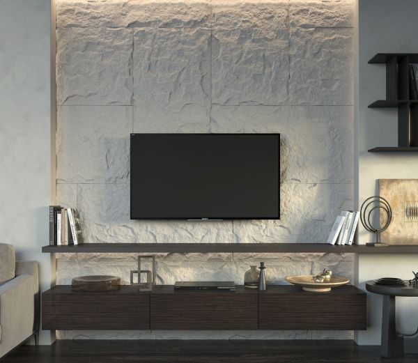 Стеновая панель под покраску Bello Deco А005-1 PU 1200x600x30