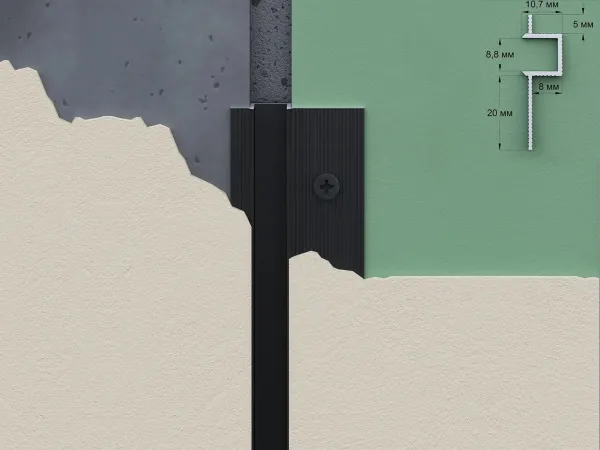 Laconistiq теневая рейка 8,8х10,7х3000мм