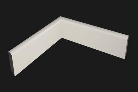 Плинтус Evrowood МДФ Белый  PN 050  2000×80×12