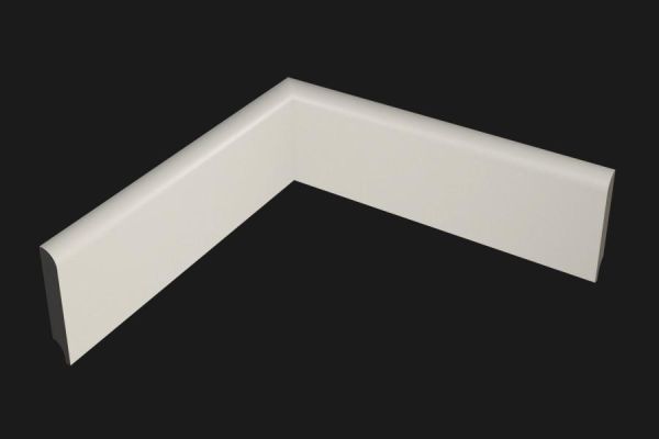 Плинтус Evrowood МДФ Белый  PN 050  2000×80×12