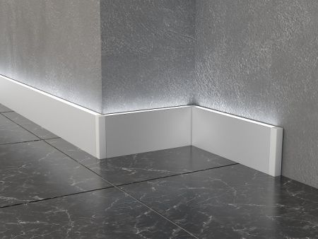 Плинтус кабельный с led подсветкой ALP-G80LA