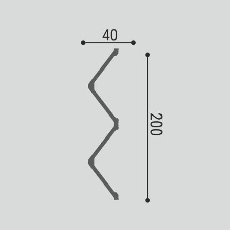 Стеновая панель под покраску Bello Deco СП 12/3 3000×200×40