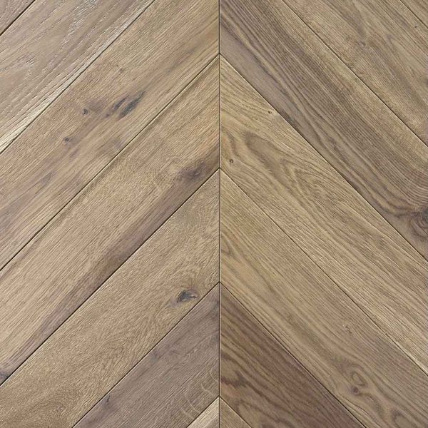 Инженерная доска Legend Французская Елочка Дуб White coffe