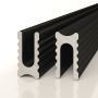 Разделительный профиль D009 анодированный черный