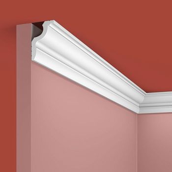 Потолочный плинтус под покраску Cosca Decor KX022 2000×30×45