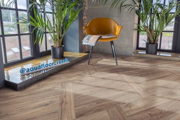Кварц виниловое покрытие Aquafloor Parquet Glue AF2506PG
