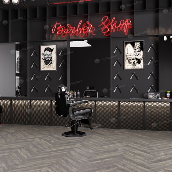 Клеевая Parquet LVT Венге Грей ЕСО 16-8 венгерская елка 590×118×2,5