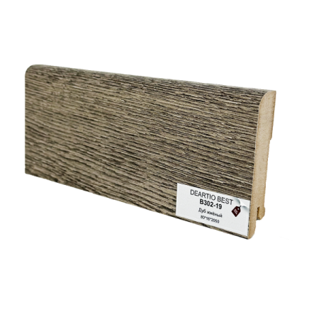 Плинтус DeARTIO B302-19 дуб жженый
