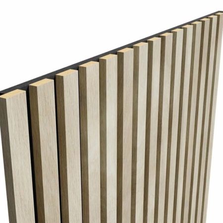 Стеновая панель акустическая Cosca Decor Сканди Ясень Кристалл черный войлок 600×600×19