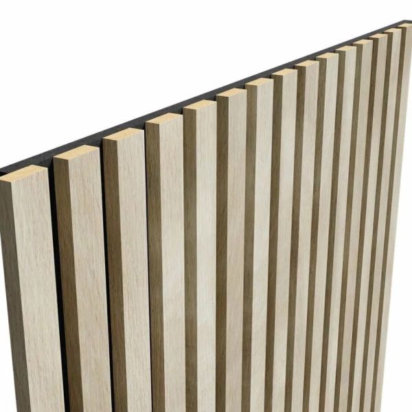 Стеновая панель акустическая Cosca Decor Сканди Ясень Кристалл черный войлок 600×600×19