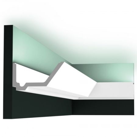 Карниз Orac Decor  с подсветкой Rail C358 140x73 мм