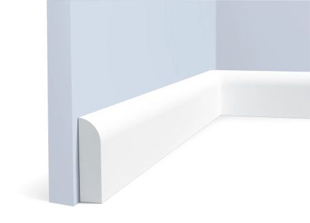 Плинтус Hiwood полимерный под покраску BE55 прямой 2000×55×15