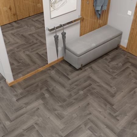 Кварц виниловое покрытие Alpine Floor Parquet Light  Дуб Мерга ECO 13-13 венгерская елка 600×125×4