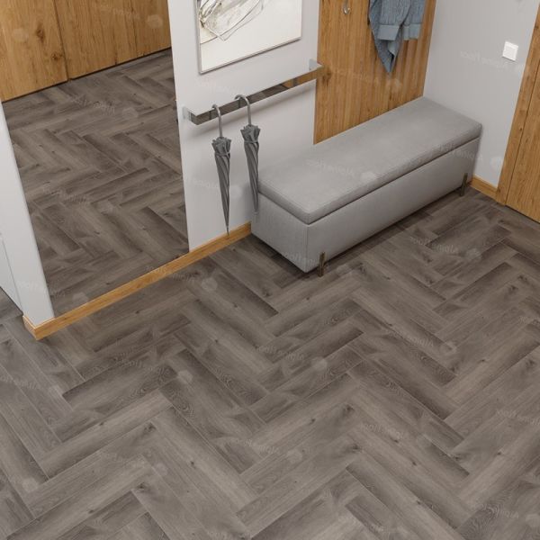 Кварц виниловое покрытие Alpine Floor Parquet Light  Дуб Мерга ECO 13-13 венгерская елка 600×125×4