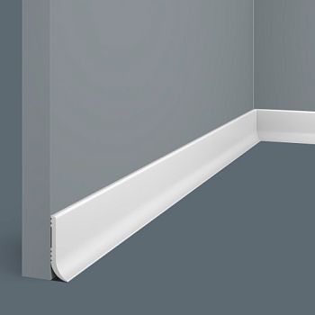 Плинтус под покраску Cosca Decor Экополимер PL001 2000×40×12