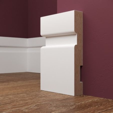 Плинтус Evrowood МДФ Белый PN 101 2000×100×16