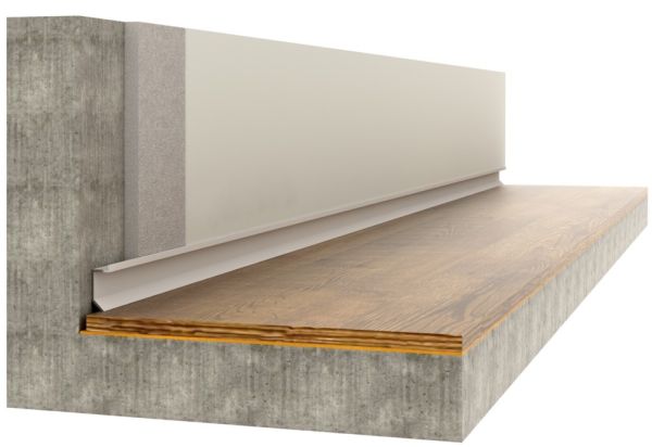 Теневой плинтус с кантом  Slim 723 Анодированный 10х24мм