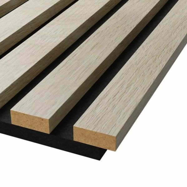 Стеновая панель акустическая Cosca Decor Сканди Ясень Кристалл черный войлок 600×600×19