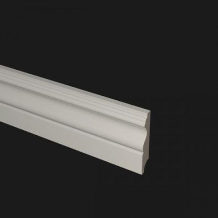 Плинтус Evrowood МДФ Белый PN 070 2000×89×18