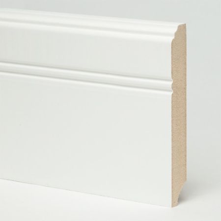 Плинтус Evrowood МДФ Белый PN 120 2000×110×16