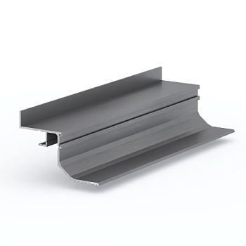 Профиль алюминиевый теневой с подсветкой Laconistiq Multilevel Landi Max Серебряный 26-13-300 3000×87×55,7