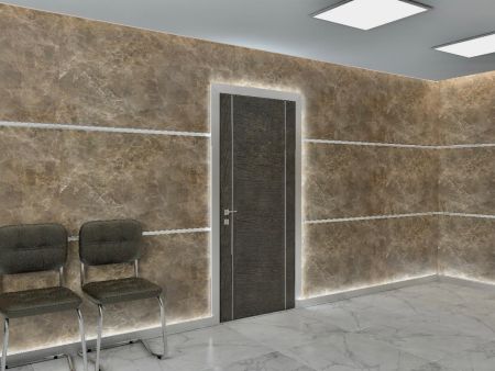 Плинтус кабельный с led подсветкой ALP-G80LA