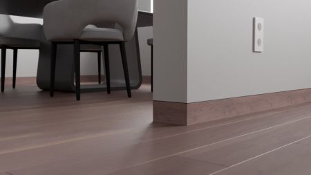 МДФ Вставка Шпон в скрытый плинтус 12х70х2700мм