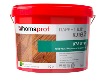 Паркетная химия Homakoll Клей Homakoll 878 STP Однокомпонентный  клей на основе силан-модифицированных полимеров 10кг