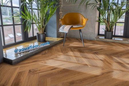 Кварц виниловое покрытие Aquafloor Space Parquet Light AF4509PQL