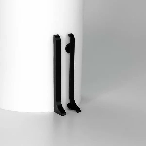 Заглушка алюминиевая  L-образная Черный 2 шт/уп