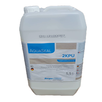 Паркетная химия Лак для паркета Лак Aqua-Seal 2KPU NaturalWhite  Двухкомпонентный