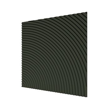 Стеновая квадратная панель Круги МДФ Ликорн Олива  500x500x8 (4 шт.)