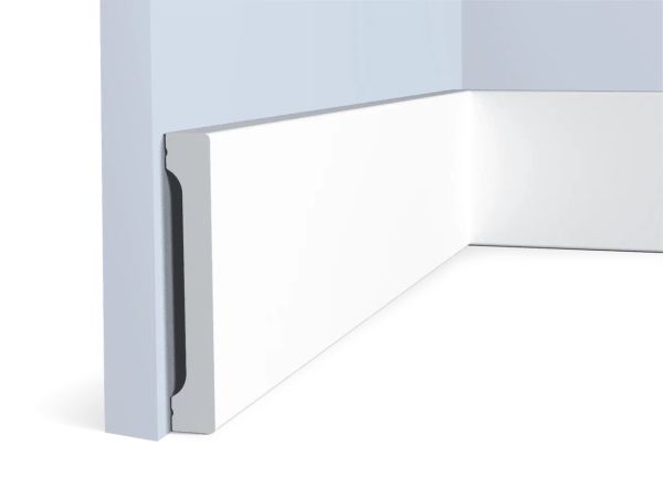 Плинтус Hiwood полимерный под покраску B90V1 прямой 2000×90×14