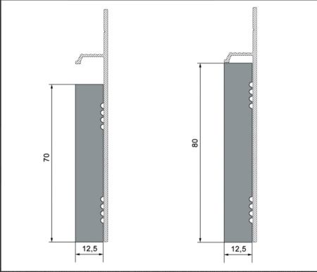 Скрытый профиль Invisible алюминиевый длина 2,7м