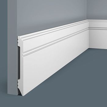 Плинтус под покраску Cosca Decor Экополимер PX005 2000×108×12