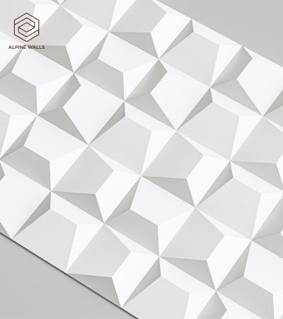Стеновая панель под покраску Alpine Walls Geometrium  ECOGR0202W  1200*600*25
