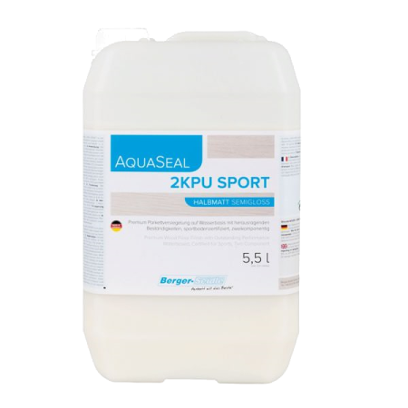Лак Aqua-Seal 2KPU Sport Двухкомпонентный для спортивных залов 5,5л