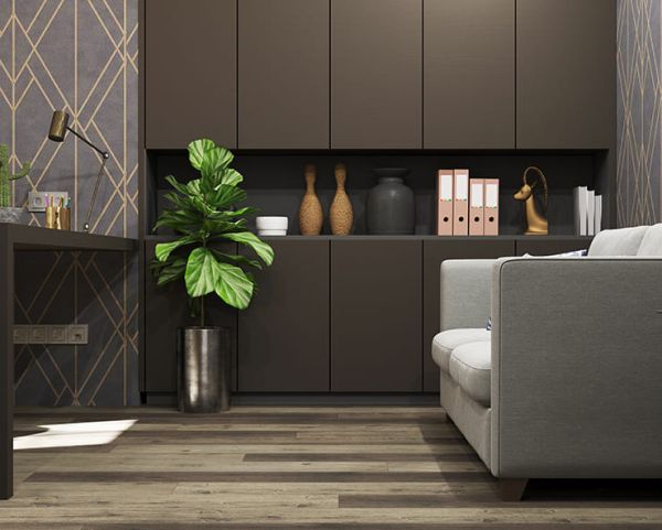 Кварц виниловое покрытие Stone Floor Дуб Брауни коричневый 1519-8 НР