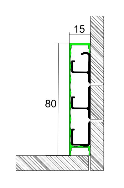 Плинтус Fezard кабельный ALP-G80