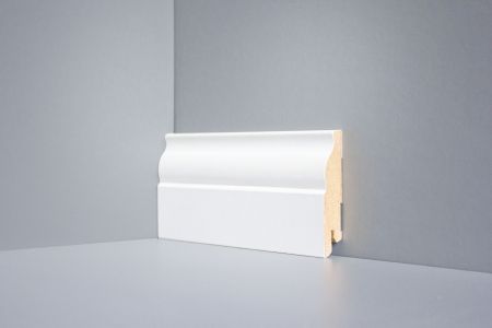Плинтус DeARTIO Ламинированный 103-80 Белый 80х16