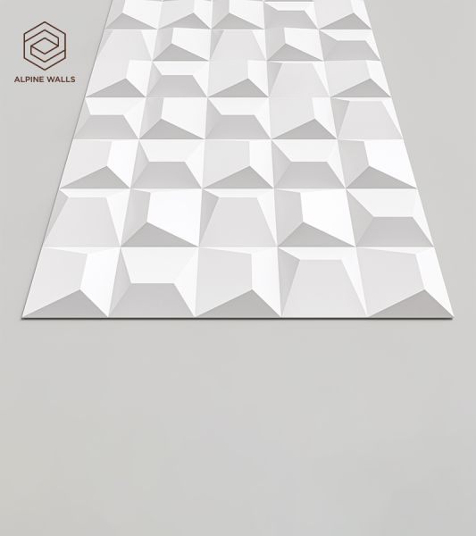 Стеновая панель под покраску Alpine Walls Geometrium  ECOGR0202W  1200*600*25