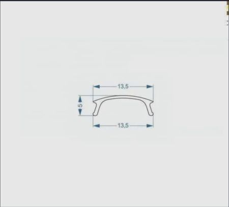Теневой профиль алюминиевый для подсветки  20мм/ 2000мм