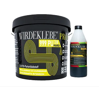 Клей WIRDEKLEBE PRO 999 PU 2K HARD Двухкомпонентный высокопрочный 10кг