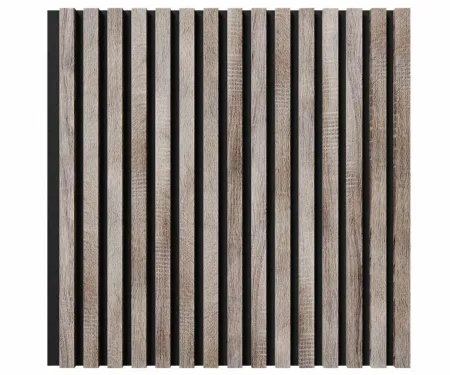 Стеновая панель акустическая Cosca Decor Сканди Дуб Дымчатый черный войлок 600×600×19