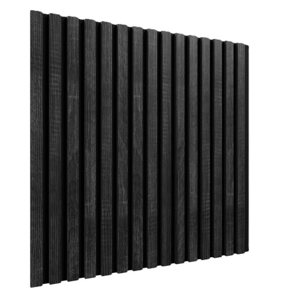 Стеновая панель акустическая Cosca Decor Сканди Дуб Графит черный войлок 600×600×19