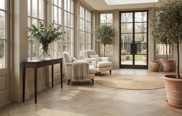 Кварц виниловое покрытие Stone Floor MSPC Елочка Дуб Растлфилд Артикул: 2529-4 MР