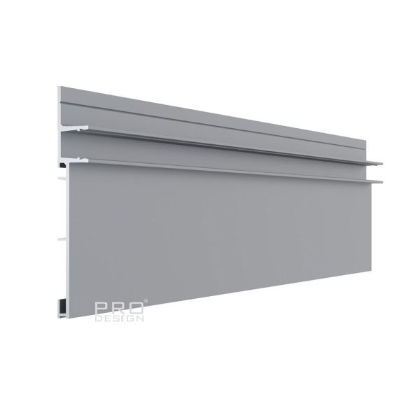 Плинтус скрытого монтажа Pro Design Combo 603 Анодированный серебро