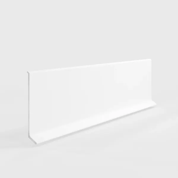 Плинтус алюминиевый Белый 9016 матовый 3м